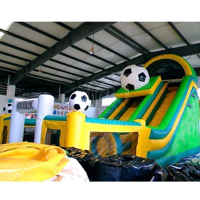 Fußballrutsche Aufblasbare nasse Trockenrutsche für Kinder im Freien oder im Innenbereich