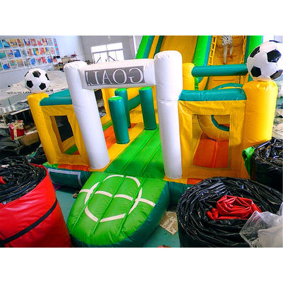 Fußballrutsche Aufblasbare nasse Trockenrutsche für Kinder im Freien oder im Innenbereich