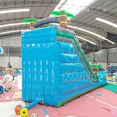 Aufblasbare Wasserrutschen mit PVC-Material mit Palmbaum-Themen
