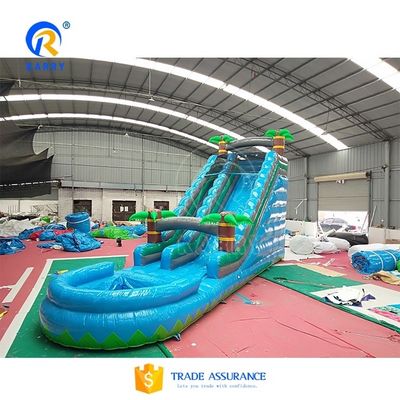Aufblasbare Wasserrutschen mit PVC-Material mit Palmbaum-Themen