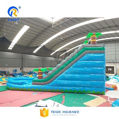 Aufblasbare Wasserrutschen mit PVC-Material mit Palmbaum-Themen