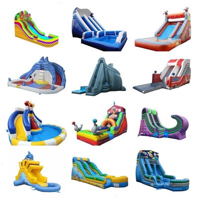 Maximalkapazität 100-500 kg Freiraum über dem Boden Pool Wasserrutsche mit Pool und Blaser