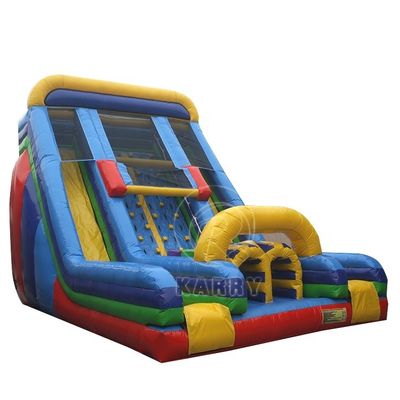Wettkampf-Spiel für Kinder, Steinklettern, Doppelslide, aufblasbare Wasserrutsche für Kinder