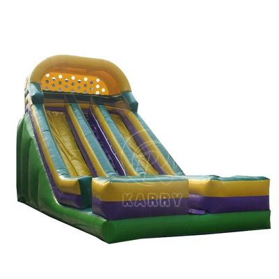 Wettkampf-Spiel für Kinder, Steinklettern, Doppelslide, aufblasbare Wasserrutsche für Kinder