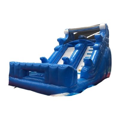 Gewerbliche aufblasbare Nassrutschen mit Pool und Luftbläser