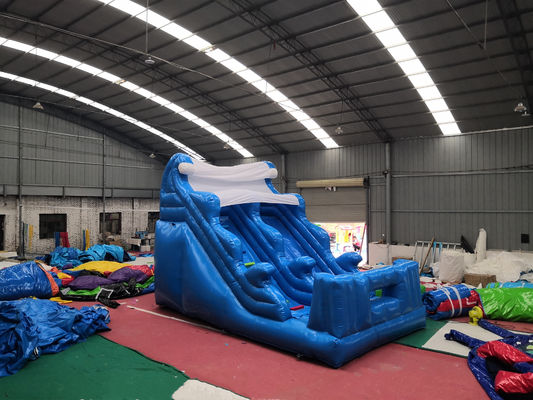 Gewerbliche aufblasbare Nassrutschen mit Pool und Luftbläser