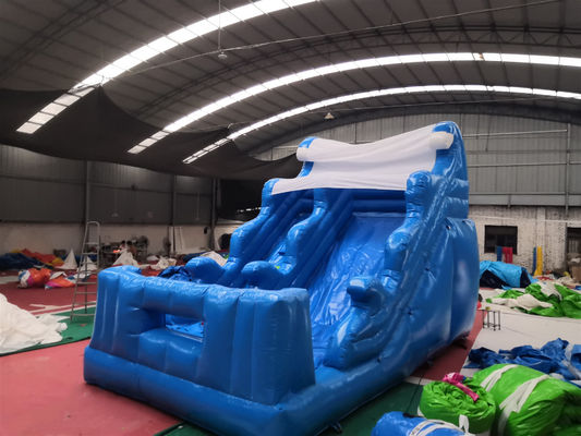 Gewerbliche aufblasbare Nassrutschen mit Pool und Luftbläser