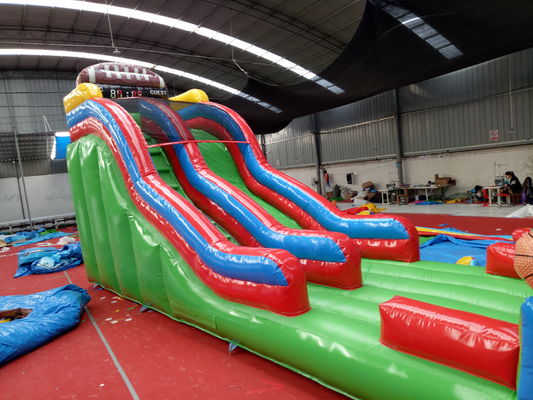Kommerzielle aufblasbare Basketball-Sportspiele Wasserpool-Rutsche für Kinder und Erwachsene
