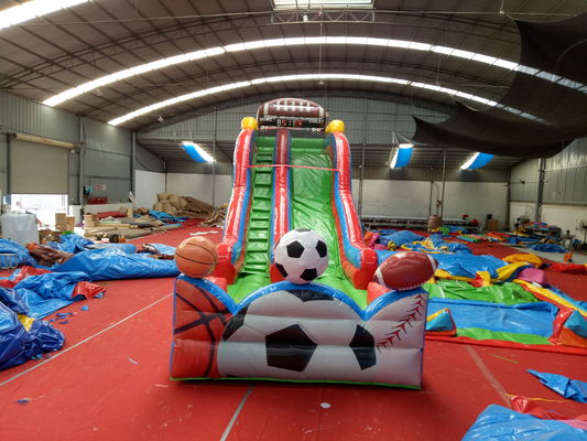 Kommerzielle aufblasbare Basketball-Sportspiele Wasserpool-Rutsche für Kinder und Erwachsene