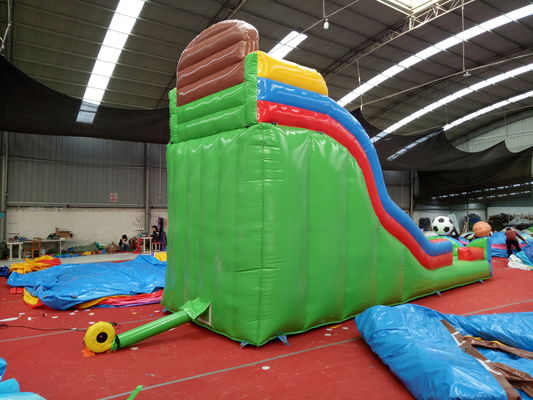 Kommerzielle aufblasbare Basketball-Sportspiele Wasserpool-Rutsche für Kinder und Erwachsene