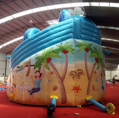 Digitales Drucken Baby Kinder Aufblasbare Dubai Wasserrutsche mit maximaler Kapazität 100-500kg