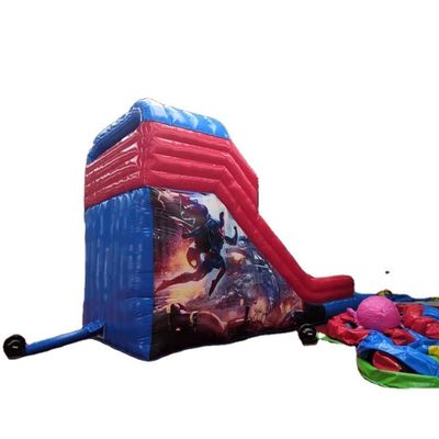 Platon-PVC-Plattenmaterial Eigenschaften Großer Spiderman aufblasbarer Aussteiger Trockenrutsche