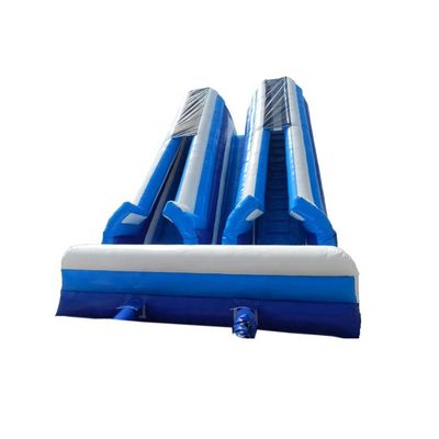 Indoor-Wasser aufblasbare Rutsche mit großer Doppelbahn und nassem Combo-Pool