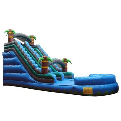 Indoor-Wasser aufblasbare Rutsche mit großer Doppelbahn und nassem Combo-Pool