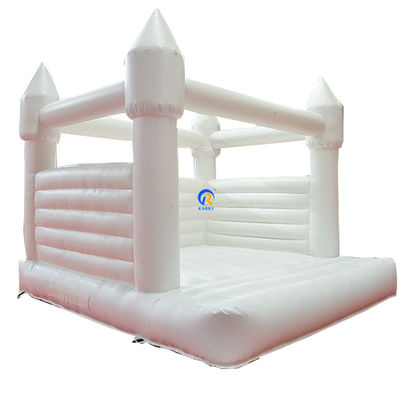 Commercial Grade Weiß aufblasbares Sprunghaus für Kleinkinder Hochzeitsfeier PVC Material