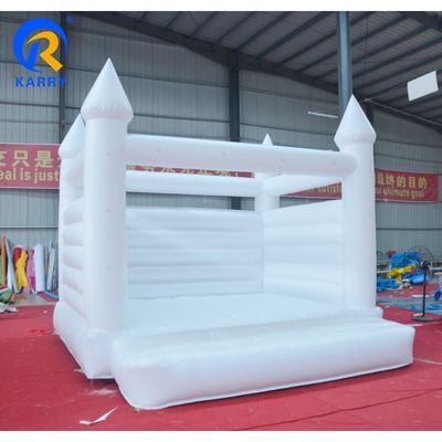 Commercial Grade Weiß aufblasbares Sprunghaus für Kleinkinder Hochzeitsfeier PVC Material