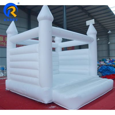 Commercial Grade Weiß aufblasbares Sprunghaus für Kleinkinder Hochzeitsfeier PVC Material