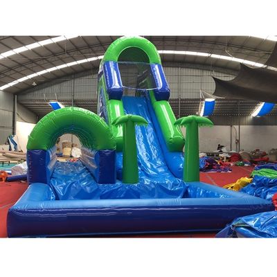 5*11*6m aufblasbarer Wasserrutscher mit Pool und Leiter