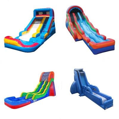 5*11*6m aufblasbarer Wasserrutscher mit Pool und Leiter