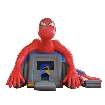 14 Jahre Spiderman aufblasbarer Türsteher Sprungschloss mit Wasserrutsche