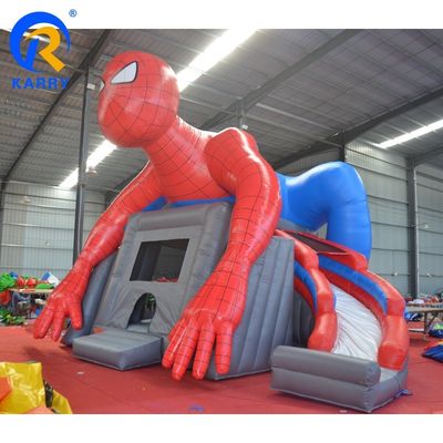 14 Jahre Spiderman aufblasbarer Türsteher Sprungschloss mit Wasserrutsche