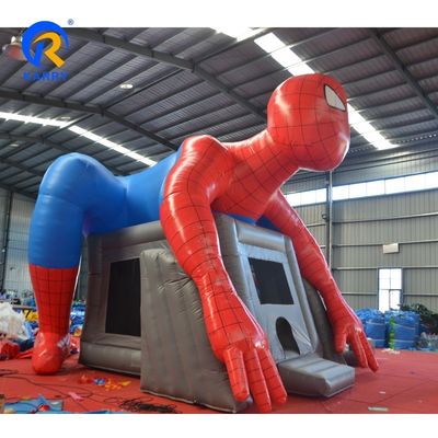 14 Jahre Spiderman aufblasbarer Türsteher Sprungschloss mit Wasserrutsche