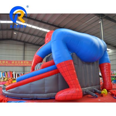 14 Jahre Spiderman aufblasbarer Türsteher Sprungschloss mit Wasserrutsche