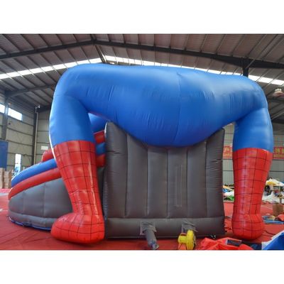 14 Jahre Spiderman aufblasbarer Türsteher Sprungschloss mit Wasserrutsche