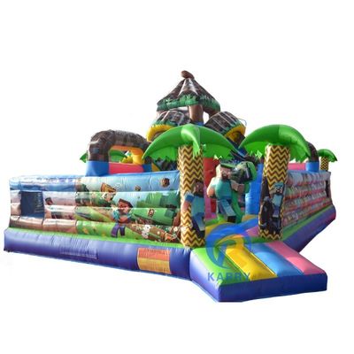 0.55mm PVC-Platten aufblasbare Sprungburg Mine/Craft Fun Park für Kinder