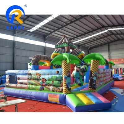 0.55mm PVC-Platten aufblasbare Sprungburg Mine/Craft Fun Park für Kinder