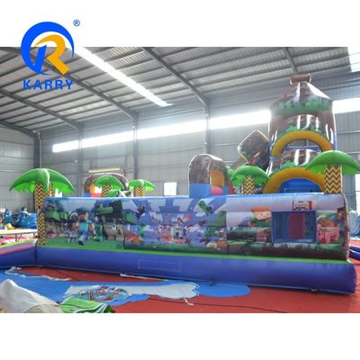 0.55mm PVC-Platten aufblasbare Sprungburg Mine/Craft Fun Park für Kinder