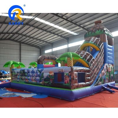 0.55mm PVC-Platten aufblasbare Sprungburg Mine/Craft Fun Park für Kinder