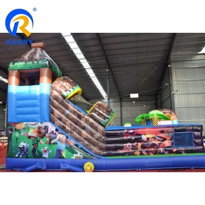 0.55mm PVC-Platten aufblasbare Sprungburg Mine/Craft Fun Park für Kinder