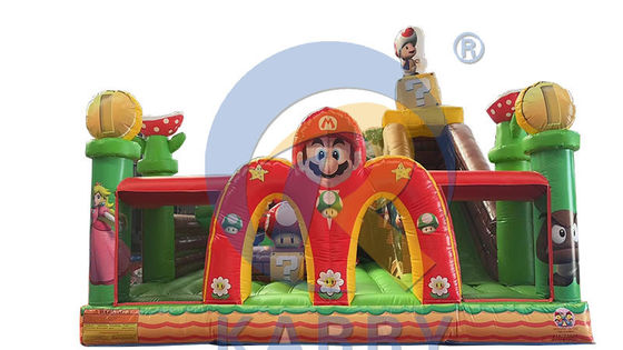 Sprung-Sprungrutsche mit Reparatur-Kits kommerzielle PVC aufblasbar Mario Fun City Park