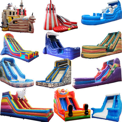 Wasserhaus Garten Mini Bounce Pvc Mario Freistehendes Pool Zeichentrickfigur Aufblasbares Bounce House mit Rutsche
