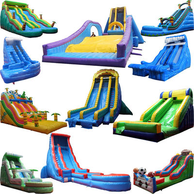 Wasserhaus Garten Mini Bounce Pvc Mario Freistehendes Pool Zeichentrickfigur Aufblasbares Bounce House mit Rutsche