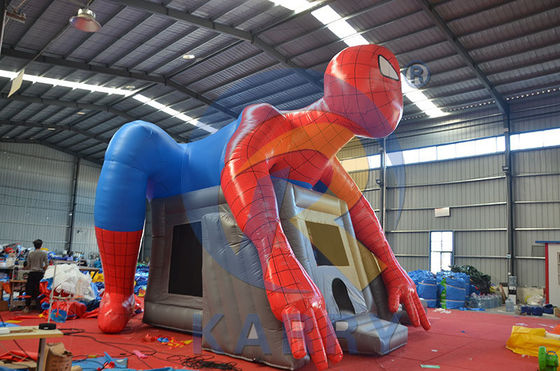 CE-Blower und Reparatur-Kit enthalten Populärer Spiderman Bouncy Slide Combo für kommerzielle