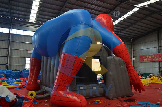 CE-Blower und Reparatur-Kit enthalten Populärer Spiderman Bouncy Slide Combo für kommerzielle