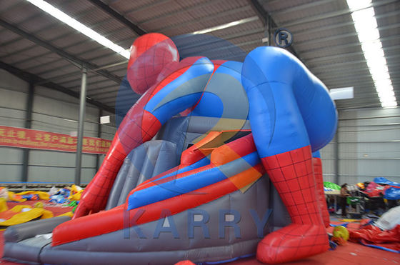 CE-Blower und Reparatur-Kit enthalten Populärer Spiderman Bouncy Slide Combo für kommerzielle