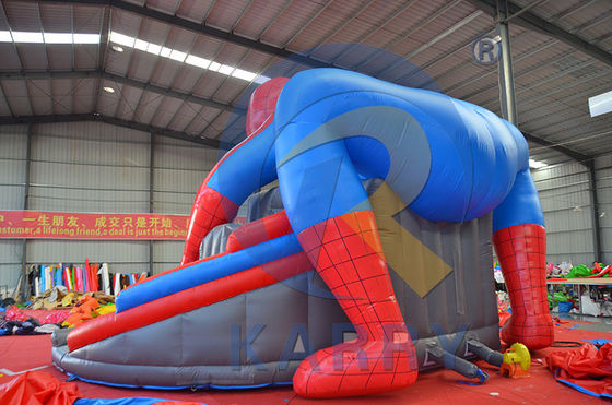 CE-Blower und Reparatur-Kit enthalten Populärer Spiderman Bouncy Slide Combo für kommerzielle