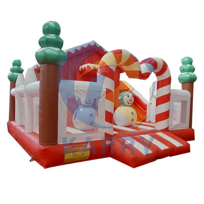 Weihnachtsbaum Combo Sprungrutsche Aufblasbares Schloss Rutscher für den Freien Spielplatz Spaß