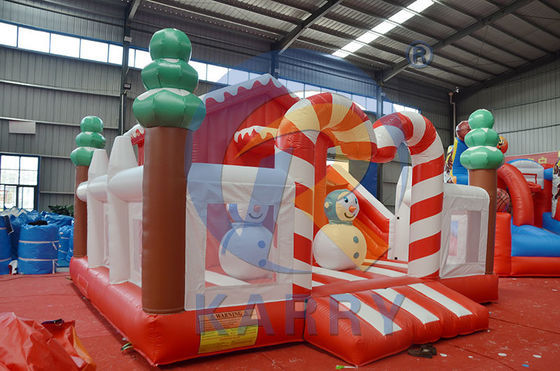 Weihnachtsbaum Combo Sprungrutsche Aufblasbares Schloss Rutscher für den Freien Spielplatz Spaß
