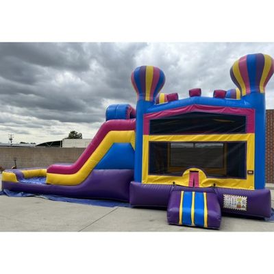 Anpassbarer PVC aufblasbarer Aussteiger Sprung-Sprungschloss-Rutsche für Vergnügungspark