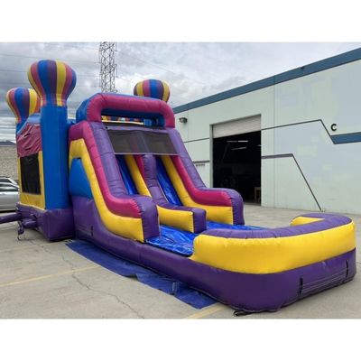 Anpassbarer PVC aufblasbarer Aussteiger Sprung-Sprungschloss-Rutsche für Vergnügungspark