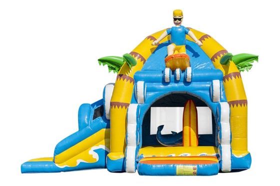 Unisex Sommer-Wasserpark aufblasbares Sprunghaus mit Rutsch- und Sprungschloss-Spiel