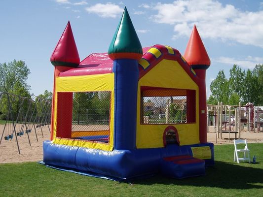 Unisex Sommer-Wasserpark aufblasbares Sprunghaus mit Rutsch- und Sprungschloss-Spiel