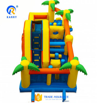 Maximale Kapazität 100-500 kg Handels-Lange Rutsche mit Pool aufblasbare Wasserrutsche perfekt