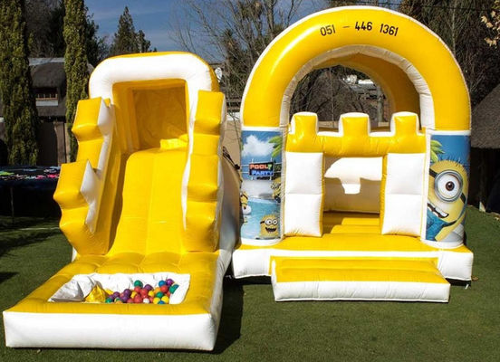 HD-Digitaldruck aufblasbarer Spielplatz mit Sprungschieberad für kommerzielle Zwecke