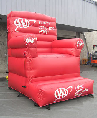 Altersspanne 14 Jahre bis Soft Aufblasbare PVC-Stuhlsofa mit Logo-Druck individuell
