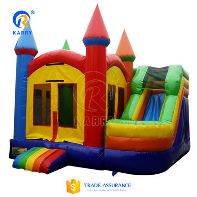 Sommerschwimmspiel Mini aufblasbares Schloss mit Wasserrutschbläser Combo PVC-Material
